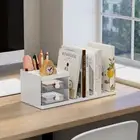 Save Space Desk Stand Bookshelf Six Grids Books Storage Rack Gifts