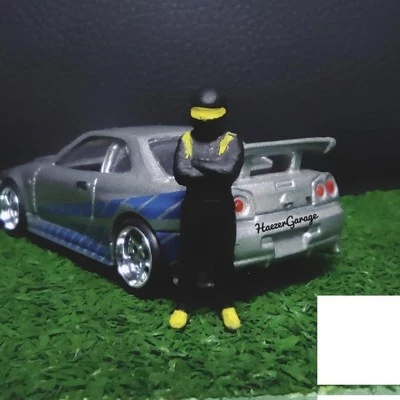 1/64 Scale Diorama Figure Race Car Driver Painted Miniature for Diecast GIFT
