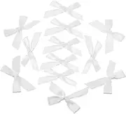 NULYLU 100pcs Mini Bows Pink Curling Ribbons for Charms Polyester Bowknots Decorative Accessories Perfect for DIY Decorations Birthday Wedding Shower