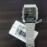 AQ-230A-1D CASIO Watch ORIGINAL Retro Vintage Digital SILVER Black