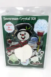 Snowman Crystal Kit Grows in 1 Day Christmas Holiday Science Fun