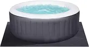 Beeplove 74" X 72" Hot Tub Mat - Large Inflatable Hot Tubs Floor Pad for 71" Dia. Outdoor Indoor Portable Spa Pool Ground Protection, Water-Absorbing Washable Outside Accessories