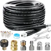WEST BAY 70 FT Sewer Jetter Kit for Pressure Washer, 5800PSI Drain Cleaner Hose