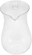 SHOWERORO Plastic Wine Dispenser Clear Water Jug Versatile Beverage Pitcher for Whiskey Juice and Water for Home Bars and Events