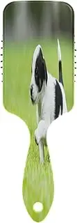 Little White and Black Puppy Cushion Hair Comb, Detangling Brush Comb, Hair Comb Women
