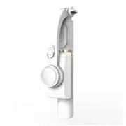Bluetooth Gimbal Stabilizer with Remote and Tripod - White