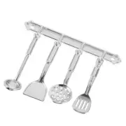 Mini Dollhouse Cooking Set Kitchen Spatula Spoons for Dolls Dishes