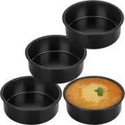 4.5-Inch Cake Pan Set of 4, Nonstick Stainless Steel Baking round Cake Pans Tins