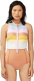 Billabong Womens Sol Sista 1mm Shorty Wetsuit ABJW500101 - Paradise Stripes