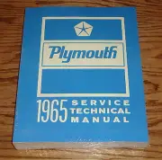 1965 Plymouth Shop Service Technical Manual 65 Fury Belvedere Valiant Barracuda