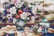 DIMENSIONS Gold Collection ORIENTAL SPLENDOR Crewel Embroidery Kit Lena Liu