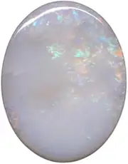 [Radheyma] Gems 16.45 Ratti Opal Stone Certified Natural Fire Oval White Astrological Australian Opal Loose Gemstone For Man Or Women, Gemstone, Opal, Gemstone, Opal