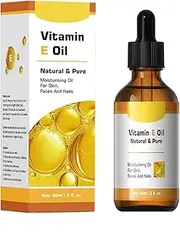 Vitamin E Oil Natural Pure Vitamin E Face & Body Oil for Nourishment Dryness Diminish Scars and Stretch Marks for Skin Hair Nails and Body Moisturizer 2 fl.oz