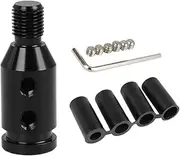X AUTOHAUX M12 X 1.25 Car Universal Black Gear Shift Knob Adapter for Non Threaded Shifter