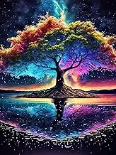 Diamond Painting Kits for Adults, Tree of Life Full Drill Round Diamond Art Diamond Dots Suitable Home Wall Decor Gem Art 12x16inch