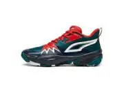 Shoes basketball Men Puma Genetics Mid 30969105 Black-Green-Red Size 10.5