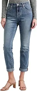 [JAG] Womens J2467457THBL-1 Carter Girlfriend Jean in Crosshatch Denim Jeans