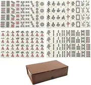 149PCS Mini Mahjong Set, Chinese Mah Jong Game Travel Mini Mahjong Set for Kids Families Adults