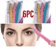 6 PC Professional Eyebrow Razor Multipurpose Exfoliating Eyebrow Shaper Trimmer