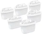 6 Pack Water Filter for All BRITA,Compatible with Brita Maxtra/Mava,Maxtra+, Fit for Mavea,Marella jug Pitcher Replacement Cartridge, Reduce Limescale and Impurities.