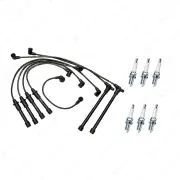 Bosch Ignition Leads+6 Denso Iridium Power Spark Plugs for Nissan Pathfinder D21