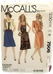 McCall's Pattern #7506 - Jacket & Dress (Sizes 8, 10 & 12)