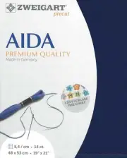 Precut Zweigart Stern-Aida 14 count Marine Blue 3706/567