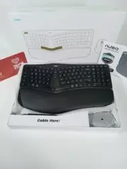 Nulea KM75 Advanced Ergonomic Wireless Keyboard & Mouse Combo Comfortable Black