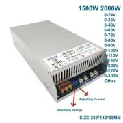 Electric Power Supply Adapter Adjustable Switching Digital DC LED 1500-2000W