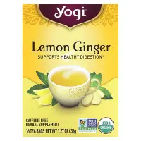 在飛比找iHerb優惠-[iHerb] Yogi Tea 檸檬薑茶，無咖啡萃取，16