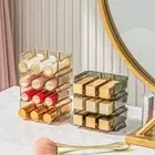 Multi Grid Cosmetic Jewelry Box 3 Layers Make Up Organizer Home