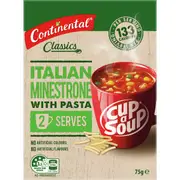 Continental Classics Cup a Soup Italian Minestrone With Pasta 75g