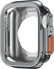 GUMMMY Case for Apple Watch Ultra 10 9 8 7 46mm 42mm 45mm 41mm 44mm 40mm Soft TPU Shockproof Protective Full Bumper Cover for iwatch Series 6 5 4 SE Case(Gray,45mm)