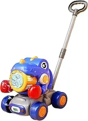Kids Bubble Lawn Mower Toy, Automatic Dinosaur Bubble Machine Blower, Interactive Leakproof Waterproof Portable Game for Girl Boy Aged 3+ Garden Playground Beach Fun