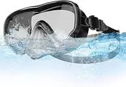Diving Goggles for Men - Anti-Fog Goggles for Snorkeling - Clear Underwater Visibility Diving Eye Shield for Women Adults Teenagers