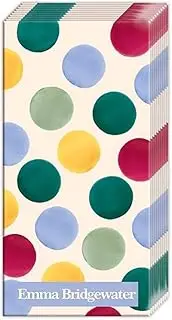 Emma Bridgewater Bulk 4-Ply Pocket Tissues, 15-Count, Tight Polka Dot