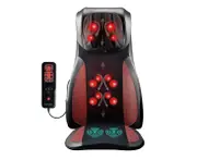 Full Body Neck Back Massager Shiatsu Massage Chair Car Seat Cushion Red