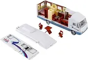 Alloy RV Model Openable Door Toy Pull Back RV Toy for Children Gift