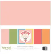 Echo Park Paper BIRTHDAY GIRL 12x12 Solids Scrapbook Cardstock Pack