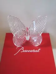 BACCARAT CRYSTAL PAPILLON LUCKY BUTTERFLY DIAMOND CLEAR #2808496 BRAND NIB F/SH