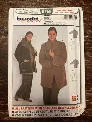 Burda 8759 UNCUT Sewing Pattern, Misses' Jacket, Size 8-22