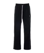 contrast-trim drawstring track pants S,L,M black