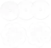 jojofuny Earring Support Sticker Disc Pads for Studs Gold Plastic Earring Backs Replacements