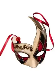 Original Venetian mask Papier mâché eye mask Carnival mask New NWT