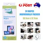 24x Touch Screen Moistened Wipes Tablets Smart Phones Monitor Television Iphone