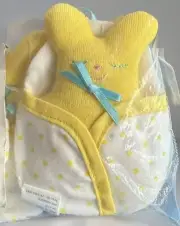4 Hallmark 1992 Plush Bunny in Pocket Gift Trim Removable Easter Sealed 4 Pack
