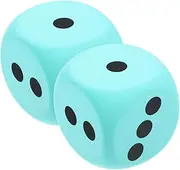 FOYTOKI 2pcs Large Eva Dice Lightweight Party Game Props Easy to Grip and Fun for Gatherings for Home Bars and Ktv Friends and Family