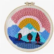 Cartoon Rug Hooking Adventure Kit with Punch Needle and Embroidery Pen - Perfect