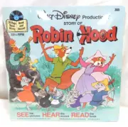Walt Disney See Hear Read Robin Hood Book & 33 1/3 RPM Record 1973 New Sealed