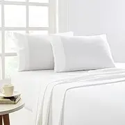 Park Avenue Queen Bed Flannelette Fitted Sheet Set 175GSM Egyptian Cotton Snowy